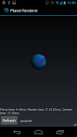 Initial version of a gas giant