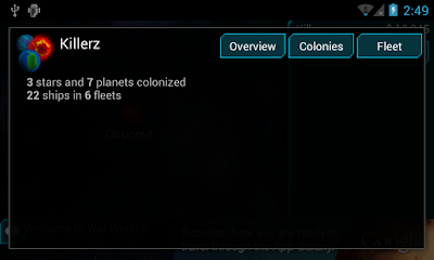 In-game screenshot of the Overview tab