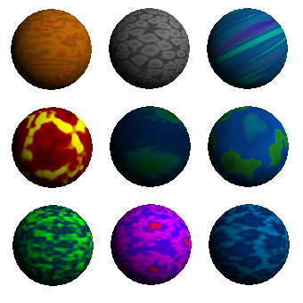 Lots of different kinds of planets